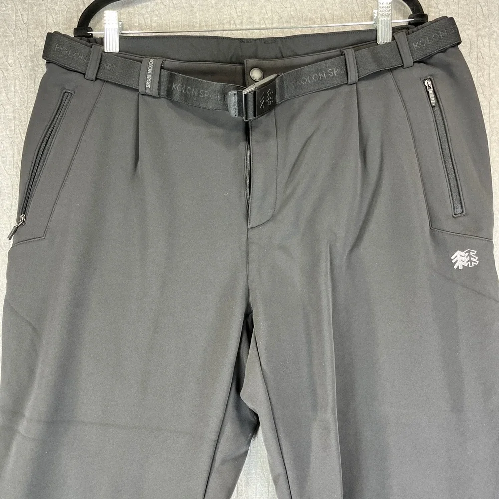Kolon Sport Black‎ Insulated snowboard Ski Pants Men 36 Waterproof winter sports